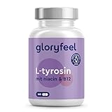 L-Tyrosin hochdosiert  - 365 Kapseln - Mit 1.000 mg Tyrosin pro Tagesdosis - Aminosäure mit Vitamin B für Nerven, Stoffwechsel und Psyche * - Versorgt für ein halbes Jahr - 100% veg