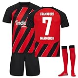 Generisch 23/24 Eintracht Frankfurt Fußball Trikots Shorts Socken Set für Kinder/Erwachsene, Frankfurt Hause Fussball Trikot Trainingsanzug Herren Jung