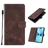 Rnrieyta Miagon Hülle für Samsung Galaxy Note 10 Handyhülle,PU Leder Geprägt Brieftasche Ständer Case mit Kartenfach Flip Cover Frauen Männer Geschäft Klappbar Stoßfeste Magnet E
