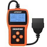 AUTOUTLET OBD2 Diagnosegerät, Auto OBD2 Scanner Codeleser OBD2 EOBD Motor Fehlercodeleser Scanner mit DTC-Definition, 10 Sprachen, Spannungserkennung und -überwachung, KFZ-Fehlercode-Leseg