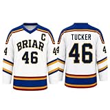 Off Campus Hockey Jersey Graham 44 & Logan 22 & Tucker 46 & Di Laurentis 66 Briar U Jersey V-Ausschnitt Langarm Shirt Off Campus M