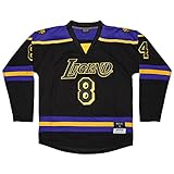 Madjus Herren Fashion Legend Jersey Sport Fan Hockey Trikots genäht, Schwarz, XL