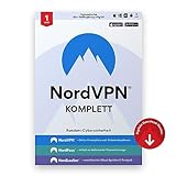 NordVPN Komplett -1 Jahres-Abo VPN und Cybersicherheitssoftware für NordVPN, NordPass und NordLocker – Online-Bedrohungen blockieren, Passwörter verwalten und Dateien in einer sicheren Cloud sp