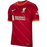 Nike Unisex Liverpool, seizoen 2021/22, speeluitrusting, thuisshirt Trikot, Gym Red/Bright Crimson/Fossil, S EU