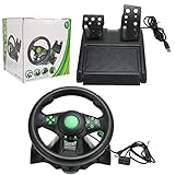 Racing Wheel PC Game Lenkrad für Xbox 360/PS3/PS2, High Simulation Driving Game Racing Wheel mit Pedal für Simuliertes F
