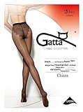 Gatta Chiara Classic - 20den - sexy Strumpfhose mit Naht und Bikinihöschen - Größe M - N