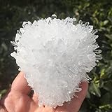 MMUNNA Wunderschöner natürlicher klarer Kristall-Cluster in Herzform Mineralien Reiki Stein Feng Shui Dekoration Crystal Sp