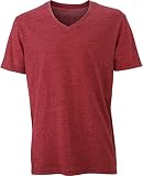 Melange T-Shirt - Farbe: Wine Melange - Größe: 3XL