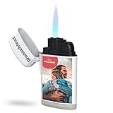 Tolle personalisierte Geschenke Männer - Feuerzeug personalisiert mit Wunschtext und Foto - UV Druck - individuelles Sturmfeuerzeug nachfüllbar - Fotogeschenke mit eigenem Foto - Geschenke für M