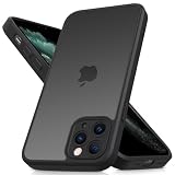 Mootobo für iPhone 11 Pro Hülle mit Kameraobjektiv, 10FT Military Grade Drop Protection Handyhülle mit Anti-Fingerprint Matte Back 5.8 Zoll - Black