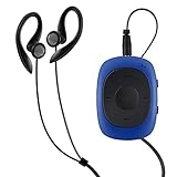 AGPTEK Mini Clip 64GB MP3 Player mit Bügel-Kopfhörer und Silikon Hülle, Leichter Sport Musik Player mit 5 Tasten und 2 Funktionsumschaltung Knöpfe, B