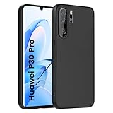 HuwaiH Handyhülle für Huawei p30 pro Hülle, Anti-Schock, Antikratzer, Anti-Rutsch Schutzhülle, Unterstützt kabelloses Laden, Anti-Fingerabdruck Case für p30 pro(Schwarz)
