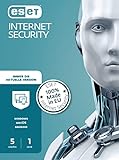 ESET Internet Security 2023 | 5 Geräte | 1 Jahr | Windows (11, 10, 8 und 7), macOS oder Android | Aktivierungscode in Standardverpackung