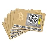 Ballet REAL Bitcoin - Gold Edition, 5er-Pack - Die einfachste Cold Storage Karte für Kryptowährungen, Hardware Wallet mit Unterstützung für mehrere Kryptowährung