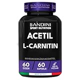 Bandini® Acetyl L-CARNITIN 1000 | Premium: L-Carnitine als Acetyl Form | 60 Kapseln | Stoffwechsel, Muskelaufbau, Erholung | Hochdosiert, ohne Zusätze, vegan, laborgeprü