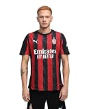 A.C. Milan Unisex Maglia Gara Home Saison 2025/2026 Fußball-Trikot, offizielles Produkt, Rossonero, XS