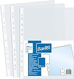 Prospekthüllen/Abhefthülle für Kataloge A4+ MAXI Bantex, matt und genarbt, aus Polypropylen-Folie 90 µ (extra stark 0,09mm), 50 Stück
