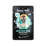 The Beauty Mask Company Aktivkohle & Lakritz Creme Bubble Maske, 1 Sachet, tiefenpflegende Gesichtsmaske für normale Haut, Wellness für zuhause, veg