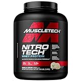 Proteinpulver, MuscleTech Nitro-Tech Protein Isolate & Peptide, zum Muskelaufbau, für Männer und Frauen, Vanille Geschmack, 1.81 kg (1er Pack) (Verpackung kann variieren)