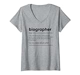 Damen Biograf Lustig T-Shirt mit V