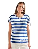 Cecil Damen B320173 Streifenshirt, Blue Sea, M EU