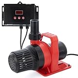 VIALIA Teichpumpe Filterpumpe Varia Red PL-10000, 34-85W, max. 10000 l/h, Pumpe Gartenteich regelbar mit externem Controller, Bachlaufpumpe, Wasserfallpump
