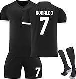 BOSSETY Trikot für Kinder und Erwachsene No.7 Fußball Trikot Heim/Auswärtstrikot Fussball Trikots Football Jersey Nr.7 Fußballtrikot Kinder, Shorts, Socken Fussball Set für Junge Herren Anzug