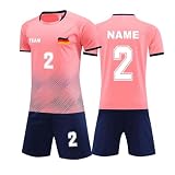 Blue Lock Trikot Football Trainingsanzug Herren Cool Oudoor Sommer 2 Teiler Übergrößen Kurzärmlige Polyester Rosa S