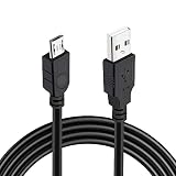 Xahpower USB Ladekabel für PS4, Extra Lang 3M Ladegerät Kabel für Playstation 4/ PS4/ PS4 Slim/ PS4 Pro/Xbox One/One S/One Elite/One X Controllers, Schw