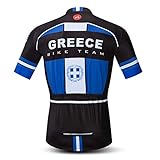 Weimostar Herren Radtrikots Kurzarm Fahrrad Laufen Radfahren Outdoor Sport Griechenland XL