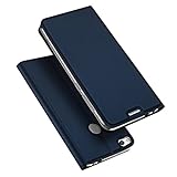 Verco Handyhülle für P8 Lite 2017, Premium Handy Flip Cover für Huawei P8 Lite 2017 Hülle [integr. Magnet] Book Case PU Leder Tasche, B