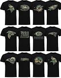 New Era Atlanta Falcons T-Shirt - Camo Logo Tee - Black - M