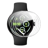 FDHYFGDY 4 Stück Schutzfolie für Google Pixel Watch 4/Watch 3 45MM Folie, Flexible TPU, für iwatch 45 mm Displayschutz, Blasenfreie, Weich HD Klar Displayfolie, Volle Abdeckung, Anti-Staub