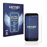 Savvies 6 Stück Schutzfolie für Samsung Galaxy A3 2017 Displayschutz-Folie Ultra-Transp
