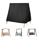 Elegoro Hollywoodschaukel Abdeckung,Wasserfest Abdeckungen Hollywoodschaukeln,HäNgemattenschaukel Abdeckungs Spitzdach Wasserdichtes Gewebe SchutzhüLle FüR Hollywoodschaukel (168X124X168cm)