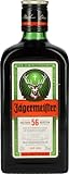 Jägermeister – 1 x 0.35l Premium Kräuterlikör 35% Vol. – 56 erlesene Kräuter – Kalt mazeriertes Elixier – Im Eichenfass gelagert – Das Original aus Wolfenbü