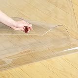Bodenschutzmatte Transparente Bodenmatte 1m 2m 3m 4m 5m 6m 7m 8m Lang, Rutschfester Küchenarbeitsplatten-Teppichschutz, Robuste, Transparente Vinyl-Läuferteppiche ( Size : 80CM X 100CM/2.6FT X 3.3FT )