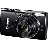 Canon 1076C001 Ixus 285 HS Kamera (20,2 Megapixel CMOS-Sensor 12fach optischer Zoom, Ultra-Weitwinkelobjektiv Full-HD-Movieaufnahmen) schw