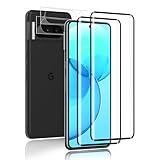 Carantee für Panzerglas für Google Pixel 8 Pro 5G Schutzfolie, 2+2 Stück Schutzglas Folie für Pixel 8 Pro mit Kameraschutz, HD Klar Hochempfindliche Displayschutzfolie, 9H Fingerabdruck Schutz G