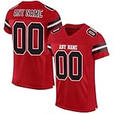 Generisch Personalisiert American Football Trikot Personalisierte Spieltrikots mit Name Nummer für Kinder Erwachsene Junge Mädchen Herrn D