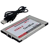 CardBus PCMCIA USB 2.0 Kartenadapter 2 Ports 480M für Laptop