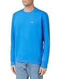Tommy Jeans Herren TJM Regular Fleece C Neck Sweatshirts, Meridian Blue, L