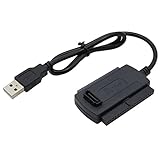 Xingdianfu USB 2.0 zu IDE SATA Adapter Konverter Kabel für 2,5 3,5 Zoll Festplatte Laufwerke HDDs SSDs IDE und SATA Adapterkab