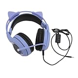 Elprico Gaming-Headset mit Mikrofon, Gaming-Kopfhörer, Stereo-Sound-Headset, 40-mm-Treiber, 3,5-mm-Audio-Buchse, Over-Ear-Kopfhörer, Kabelgebunden, für PC, Switch, Xbox One, Laptop,