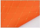 PHBSF Polster-Kunst-Leder-Stoff-Kunstleder, Leathercloth Material Kleidung Kleidungsmöbel-Möbelreparatur-Polster-Diamant-Leder, Orange (Size : 1.5 * 20m)