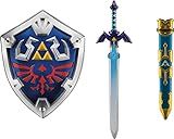 Uni que Kostüm Legend of Zelda Link Schild 48 cm + Schwert und Scheide 66 cm Cosplay Realistisch Hohe Q