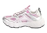 Buffalo Damen Low Sneaker CLD Run Jog - 1630649, Farbe:Pink, Damen Schuhe:39