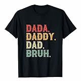Sommer Herren Top Fun Slogan DAD.Daddy.DAD.Bruh Herren Loose Short Sleeve T Shirts M