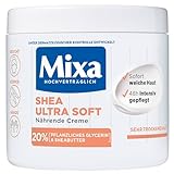 Mixa Shea nährende Creme, für Gesicht, Körper & Hände mit 20% pflanzlichem Glycerin & Sheabutter für sehr trockene Haut, für die ganze Familie, pflegend & feuchtigkeitsspendend Shea Ultra Soft, 400