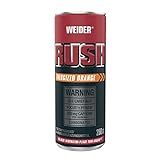 Weider RUSH Ready-to-Drink Pre-Workout Booster, Energized Orange, 250 ml x 24, mit Koffein & Arginin, Energydrink